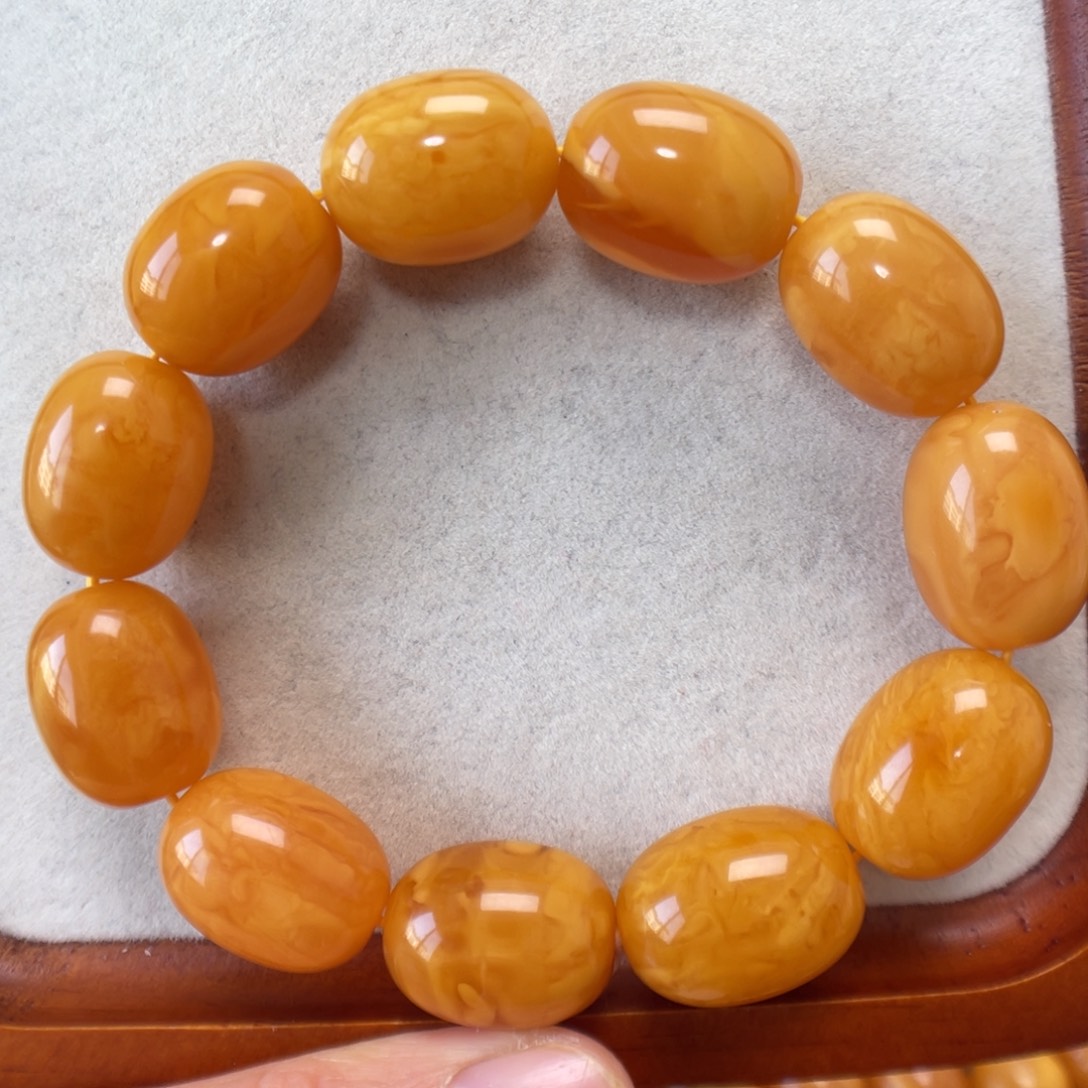 蜜蜡未镶嵌手串蜜蜡
