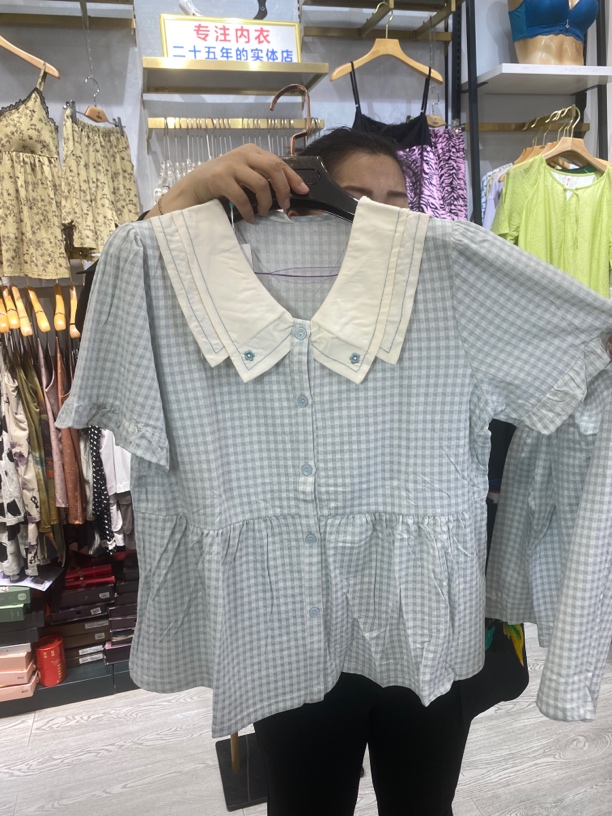 福利！女士夏季公主领透气短袖家居服