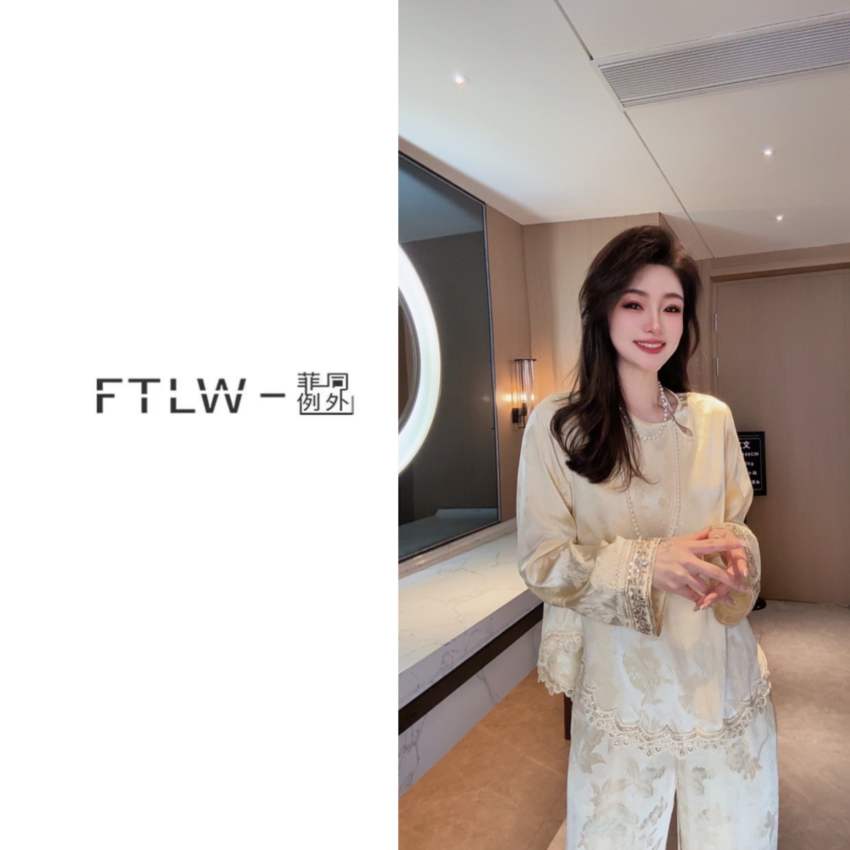 板熙FTLW-【莺歌燕舞】轻奢高级感气质时尚优雅女装上衣-3422