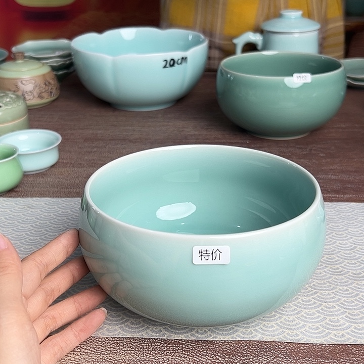 龙泉云间青瓷小米茶器