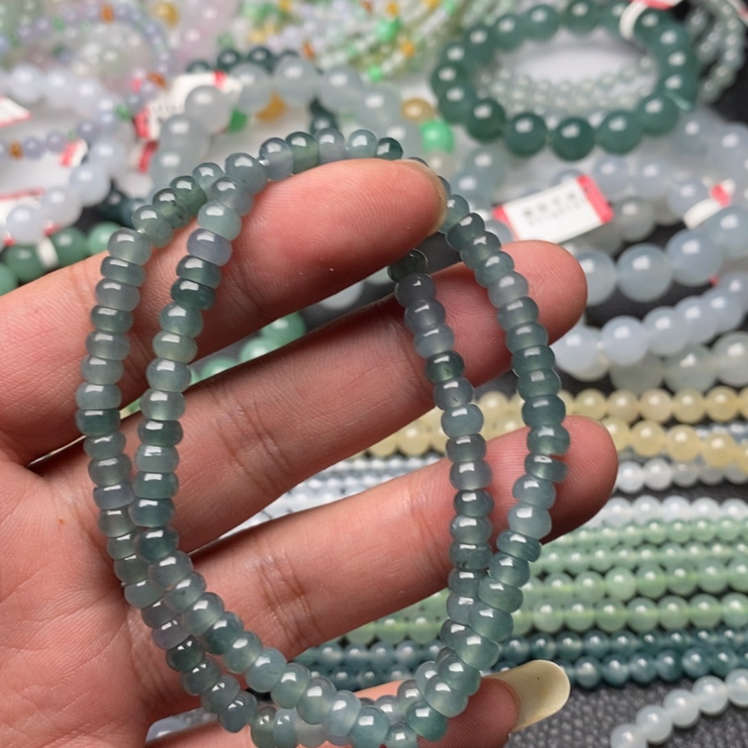 翡翠手链未镶嵌多样性发货