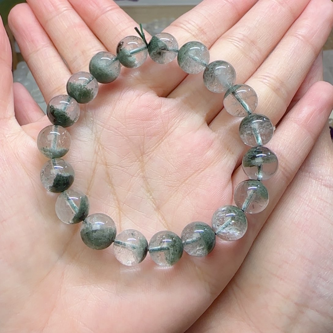 水晶手串未镶嵌绿幽灵10.2