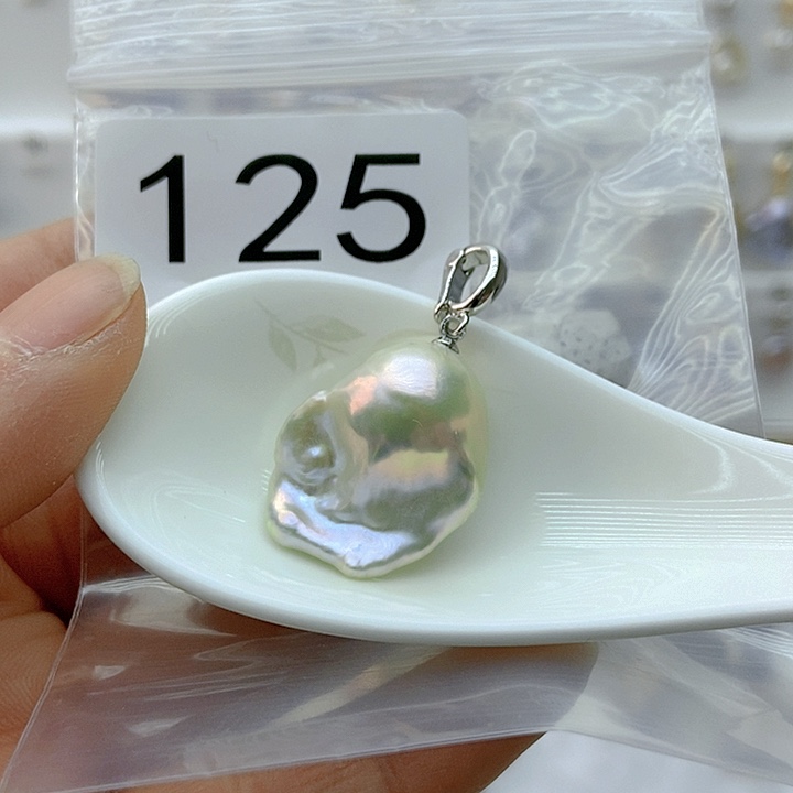 淡水珍珠颈饰银S925镶嵌