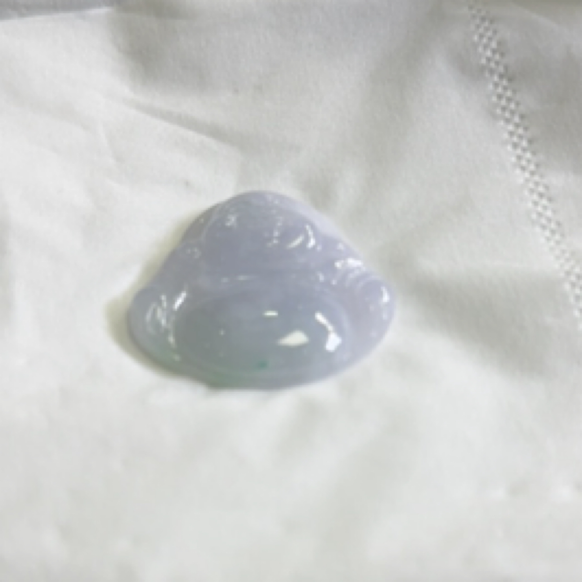 天然缅甸翡翠淡春彩佛公