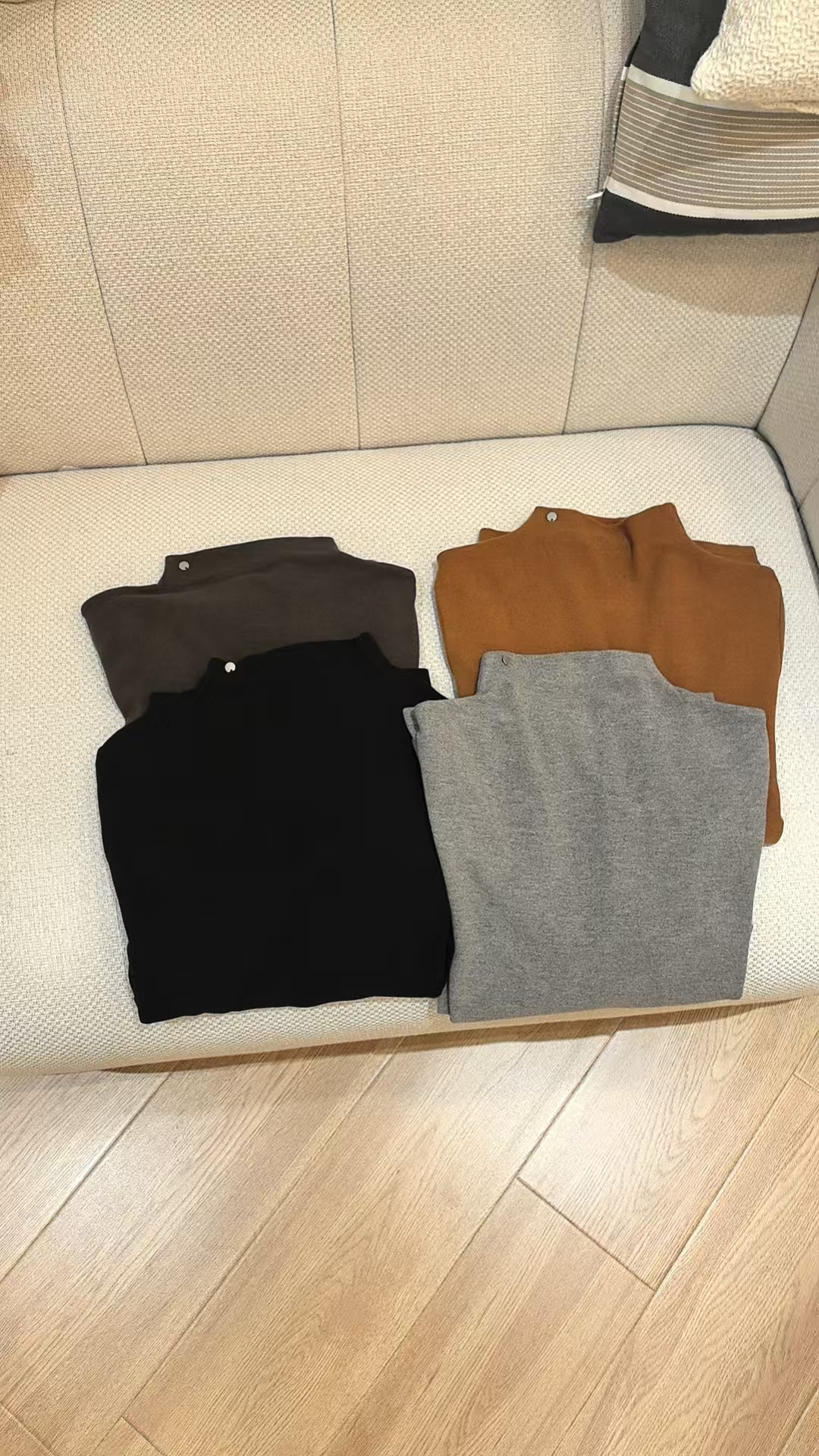 25810MY韩系双面德绒超软糯显瘦百搭打底T恤2025秋冬新款打底