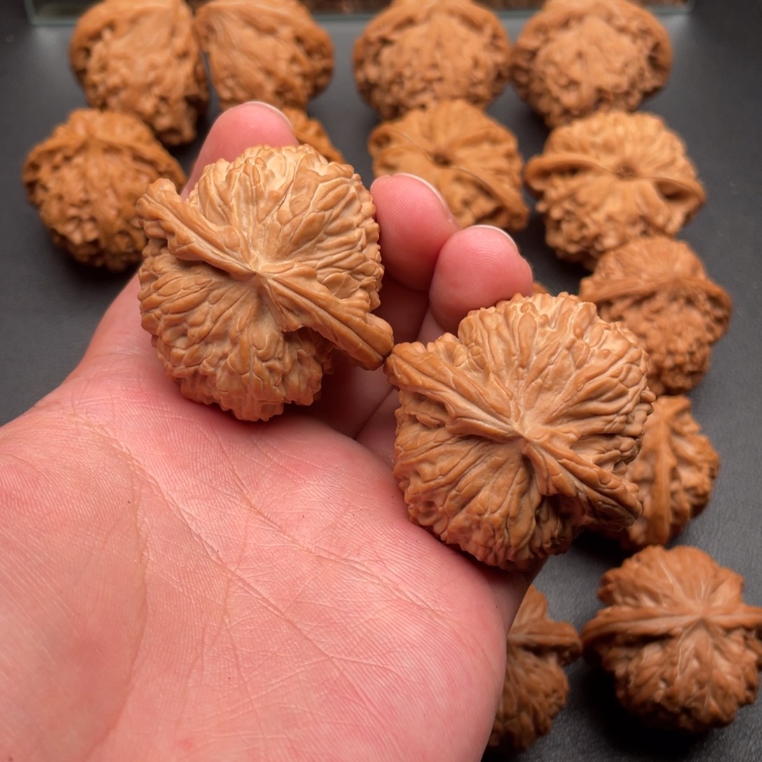 吊坠文玩核桃白狮子全品46