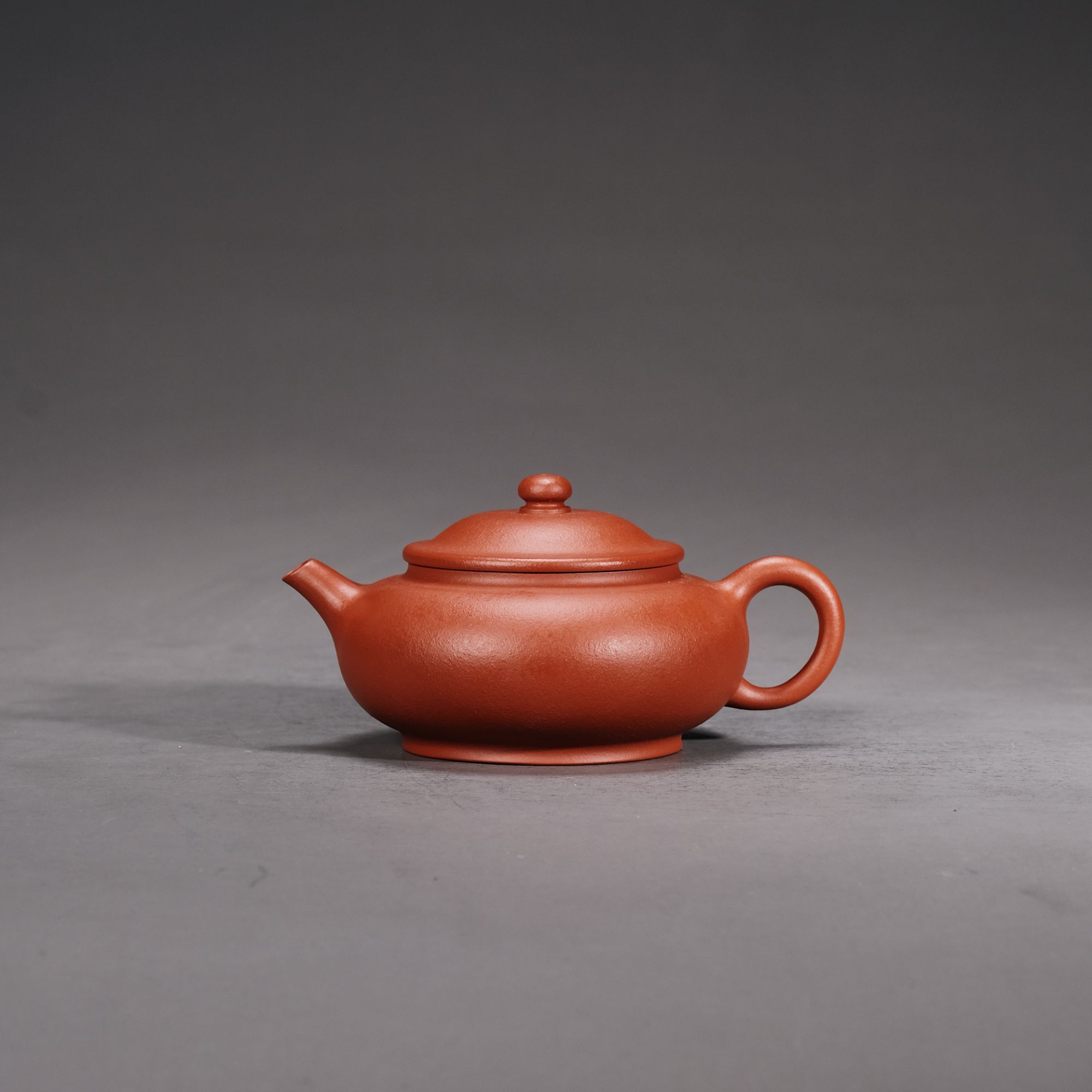 【宜子孙】矮潘壶.朱泥.容量110cc