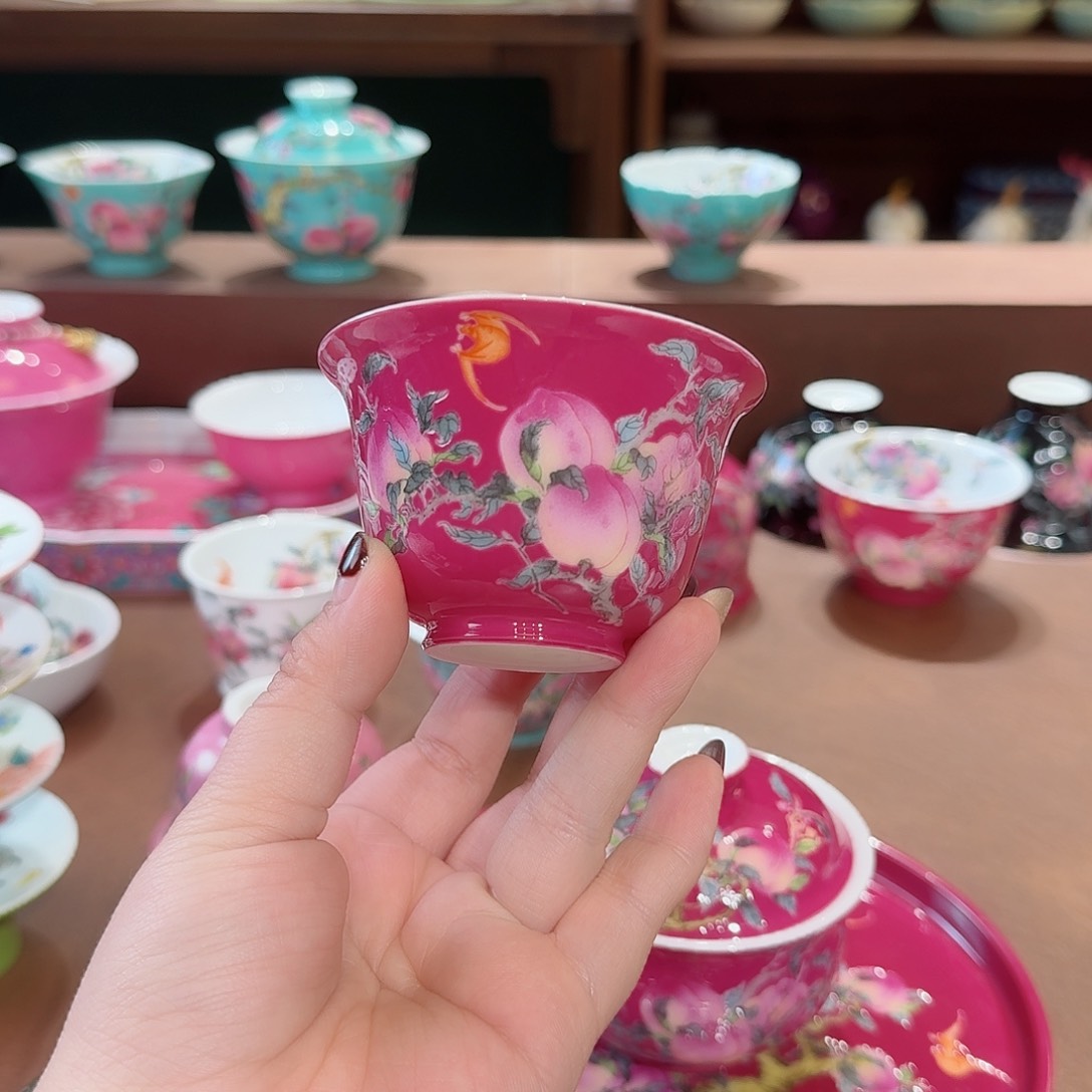 珐琅彩主人杯茶具套装