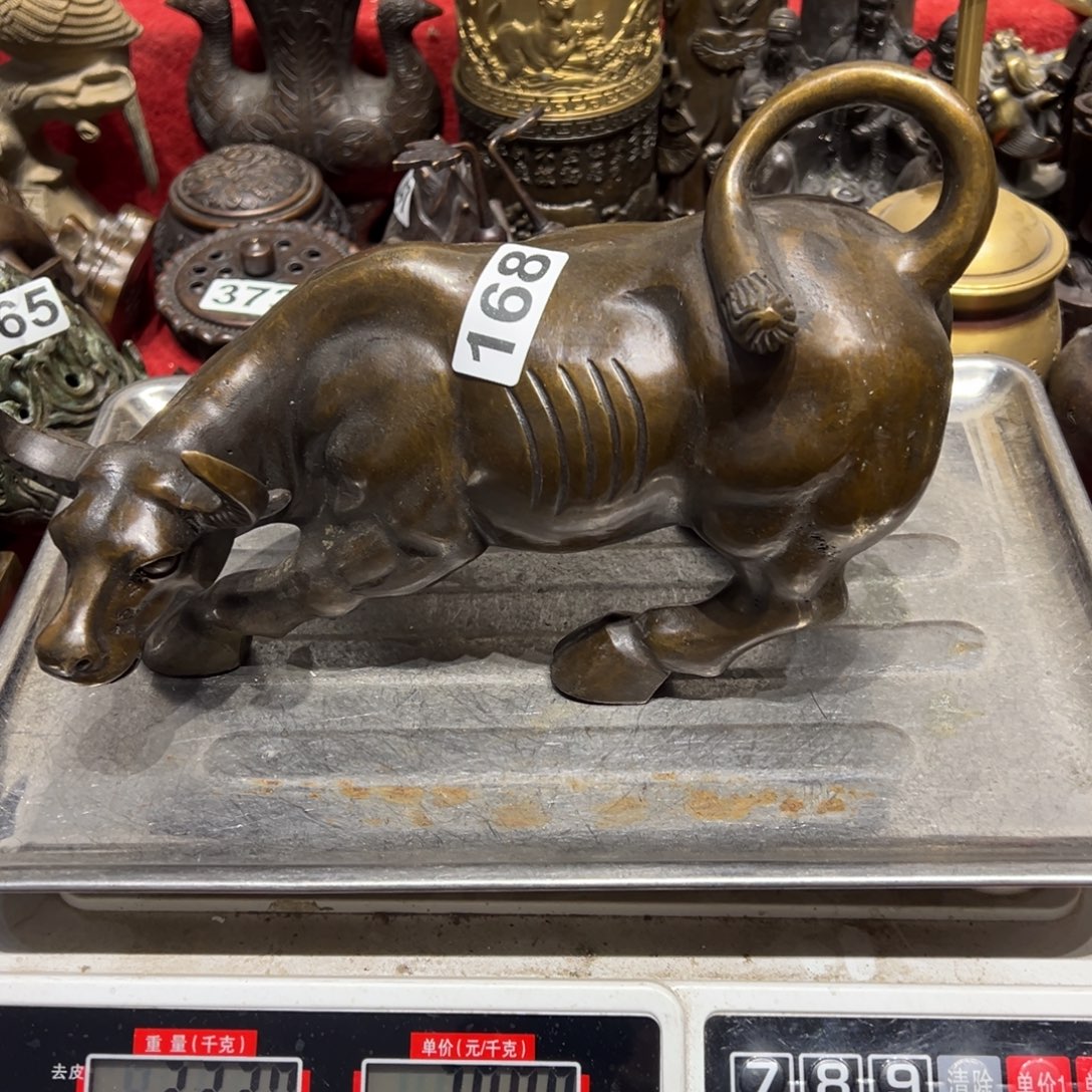 黄铜摆件，文房摆件