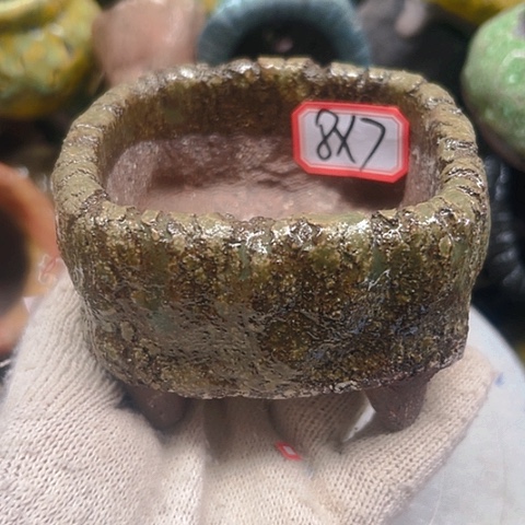 粗陶花盆手工花盆