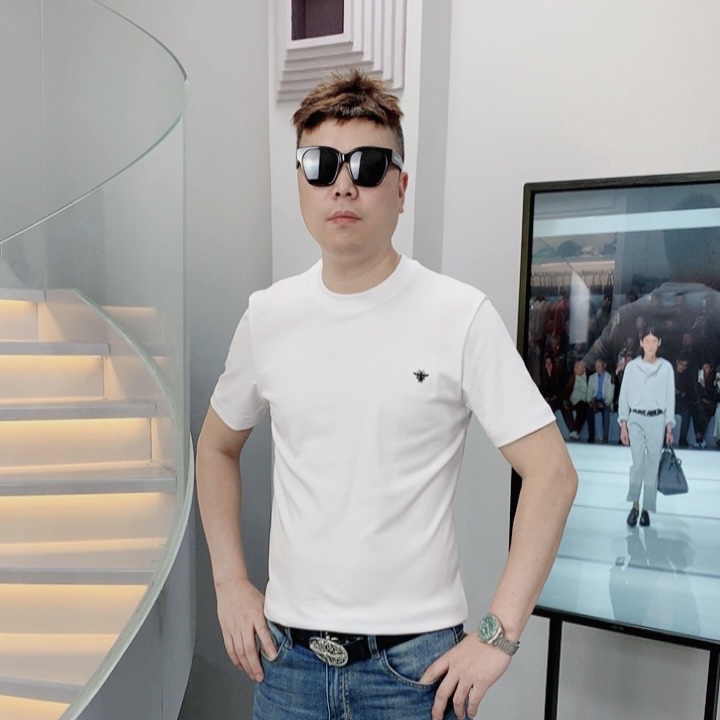 ZUNPIN名店-奢品迪家CD小蜜蜂t恤男奢侈男装进口匹马棉短袖3926