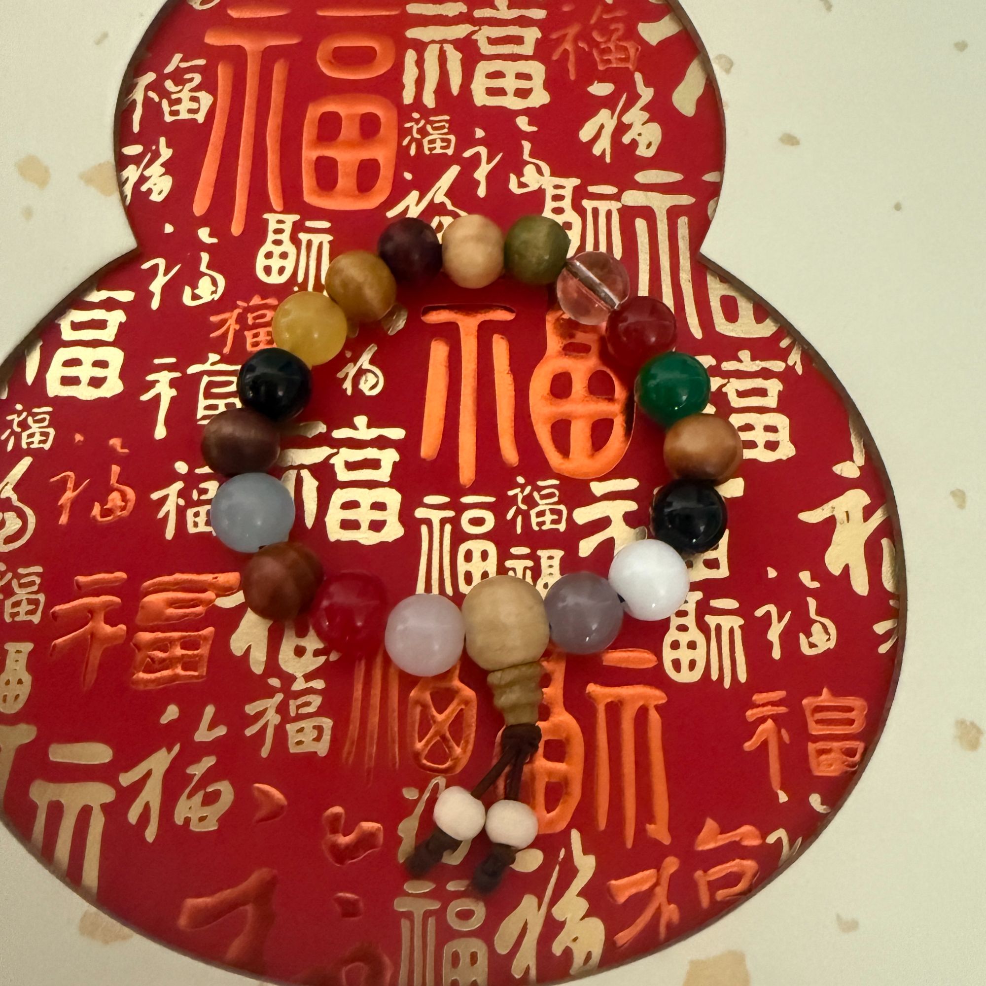 铁合金石英石手链 普陀山十八多宝手串（福袋勿拍）