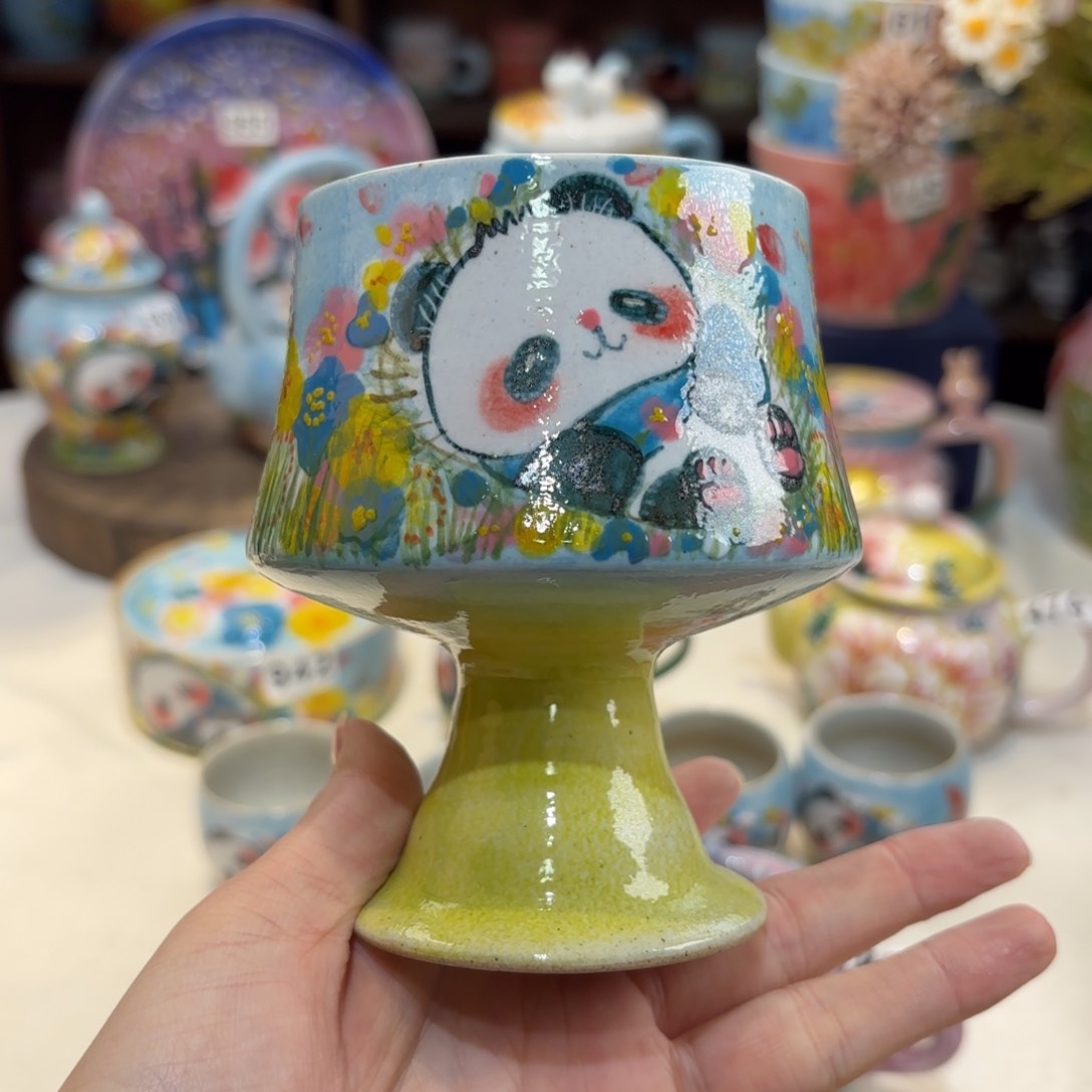 景德镇手绘高温釉下彩陶瓷茶具