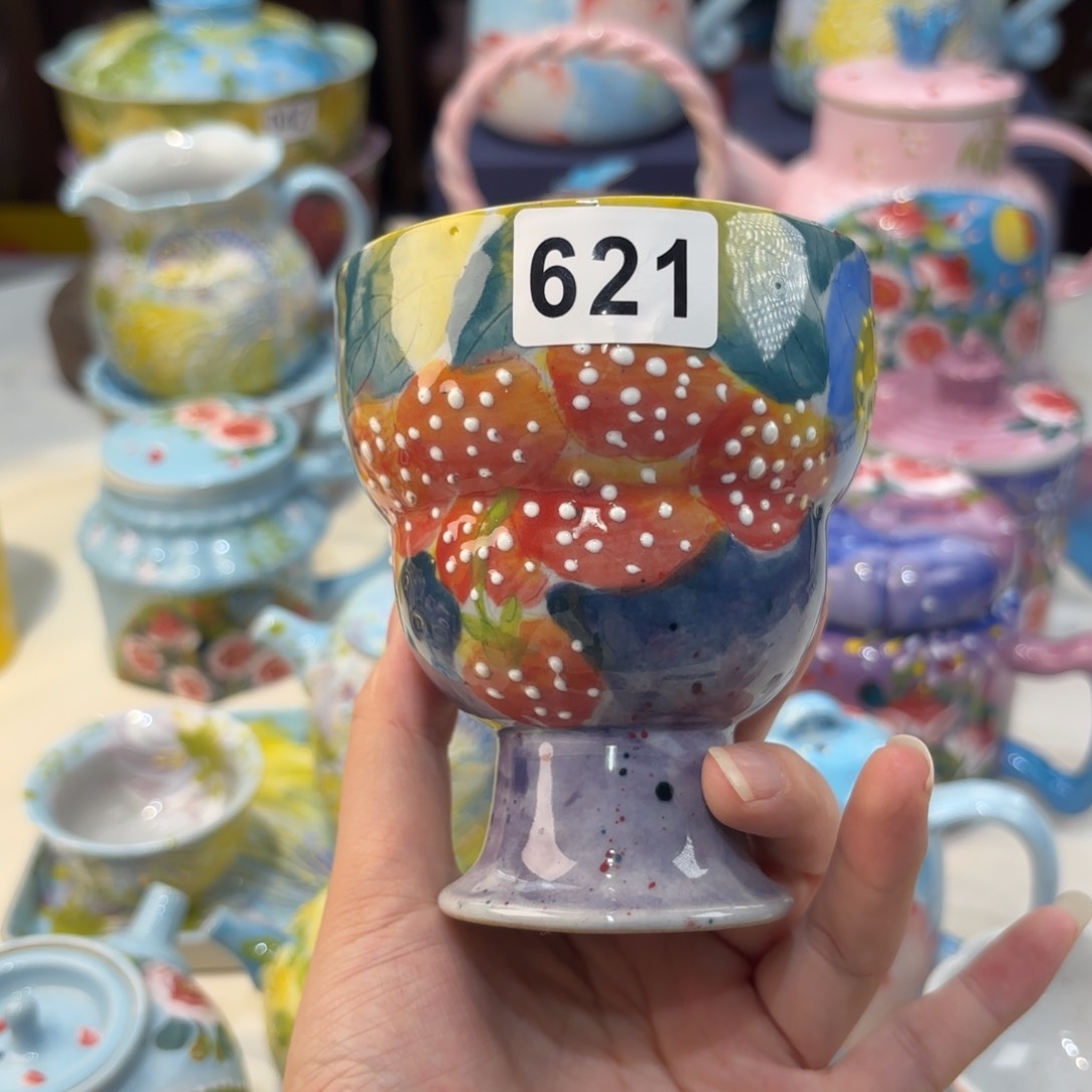 景德镇手绘高温釉下彩陶瓷茶具