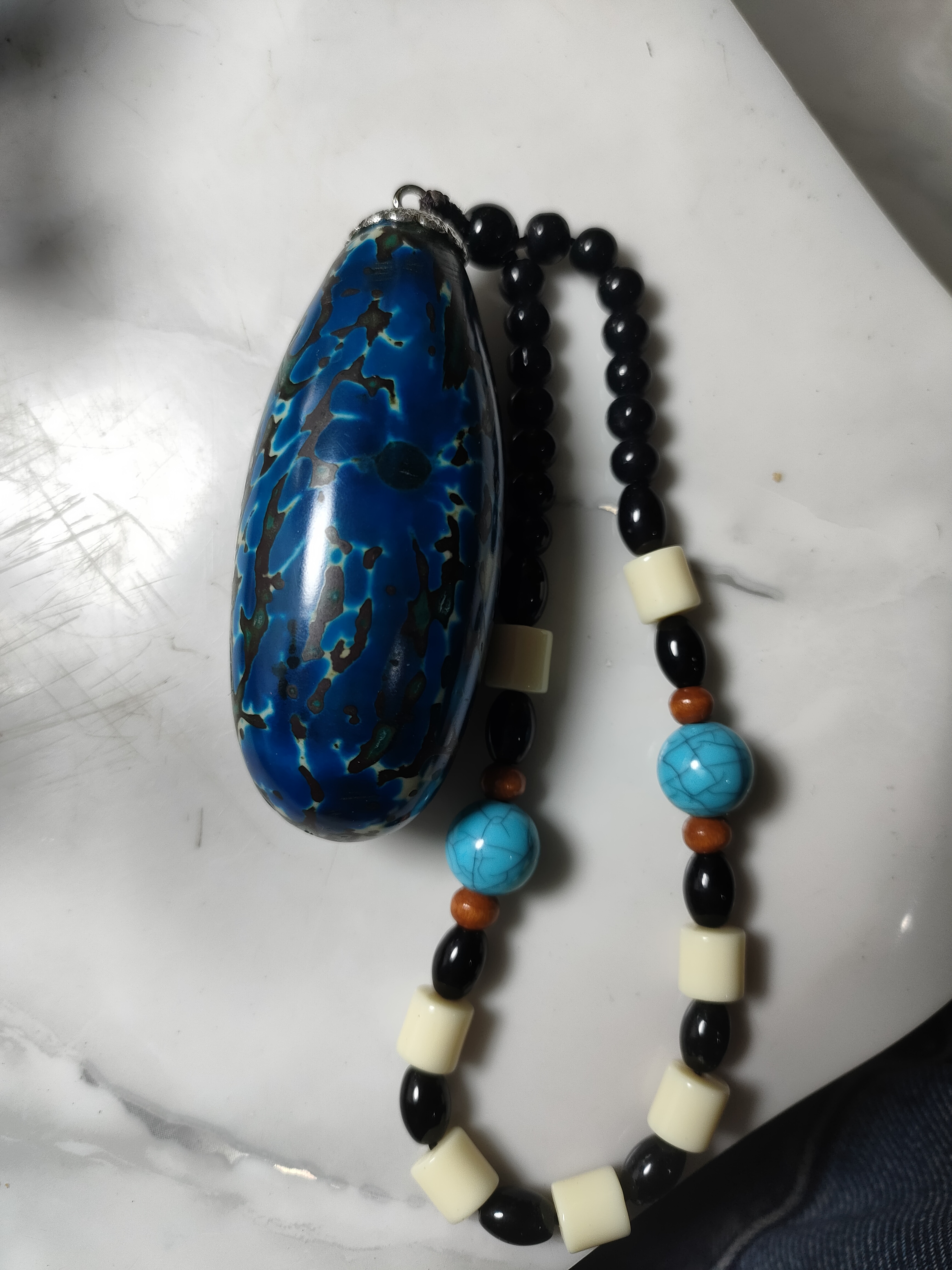 满蓝，千眼菩提，手把件，吊坠，车挂，钥匙扣【开果不退菩提果现场开果