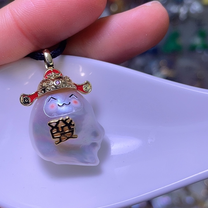 颈饰合金淡水珍珠19