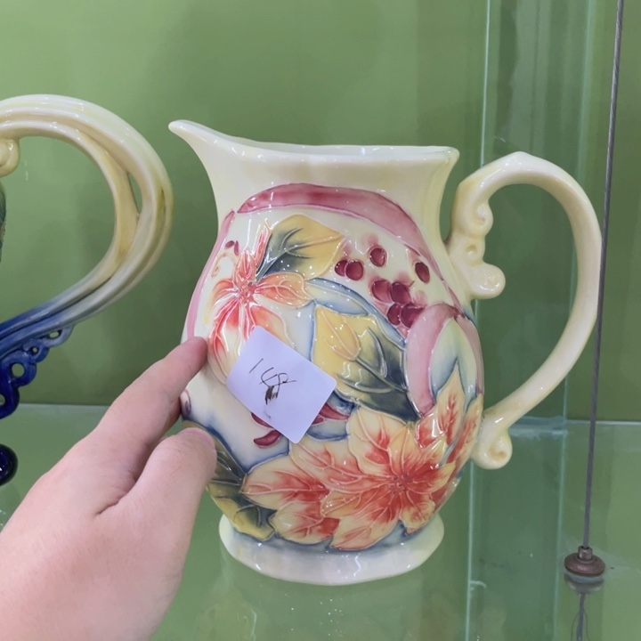 青***云陶瓷花奶油色微瑕