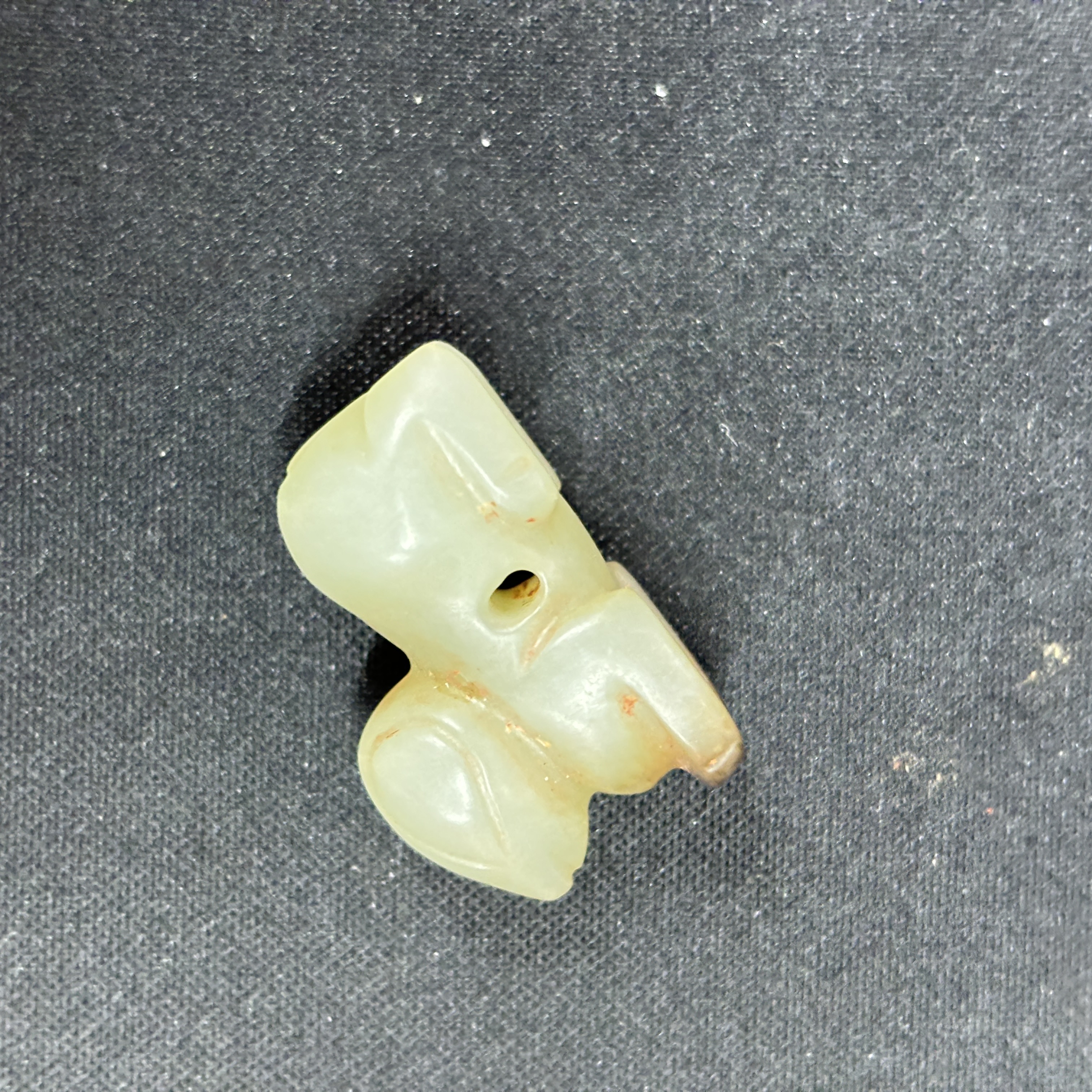 明代和田玉玉羊花件-NX