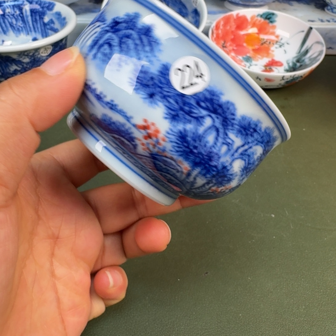 陶景德镇纯手绘茶具圆圆224