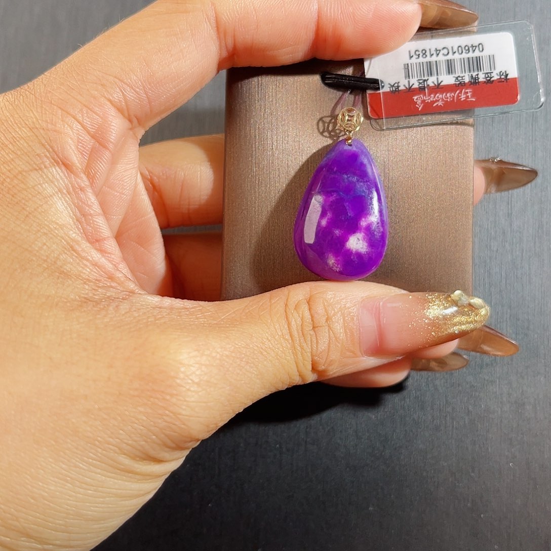 苏纪石（舒俱来）南非老矿料舒俱来吊坠k金未镶嵌