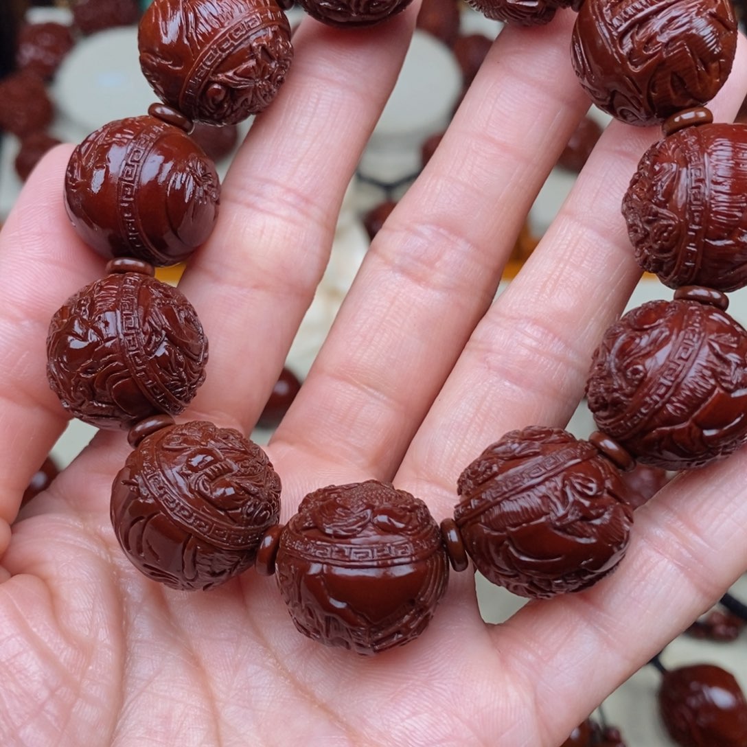 橄榄核吊坠@*思财神，