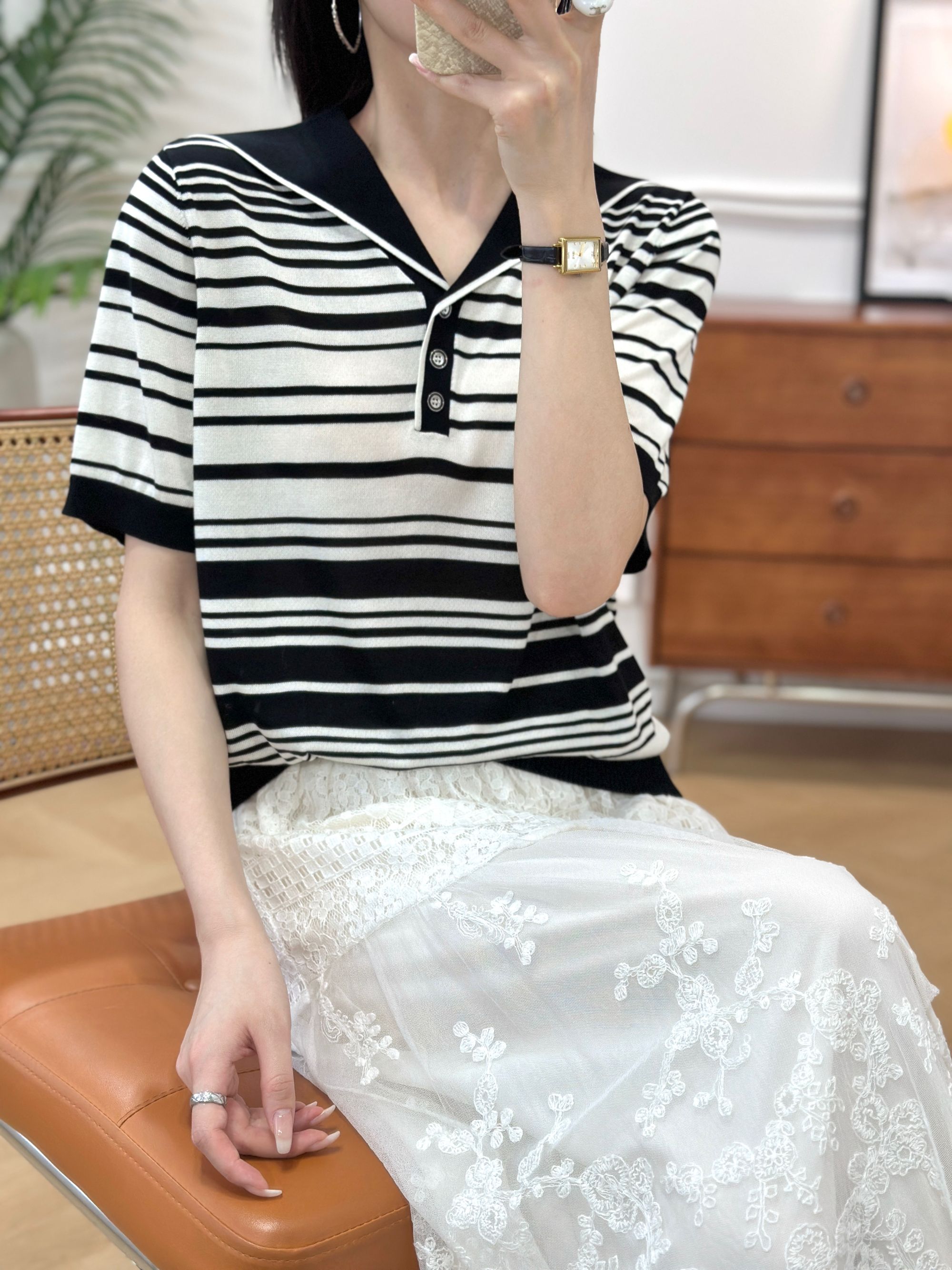 0529-18   女款休闲气质针织衫  XJ  3591