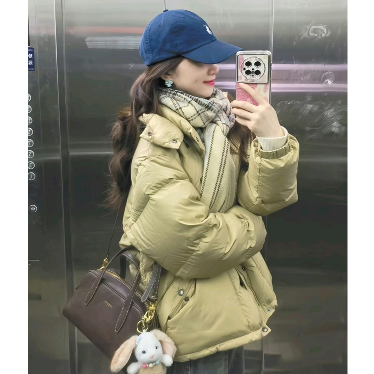 高充绒量版型巨好看的白鸭绒羽绒服女2025冬季新款高级感保暖短款