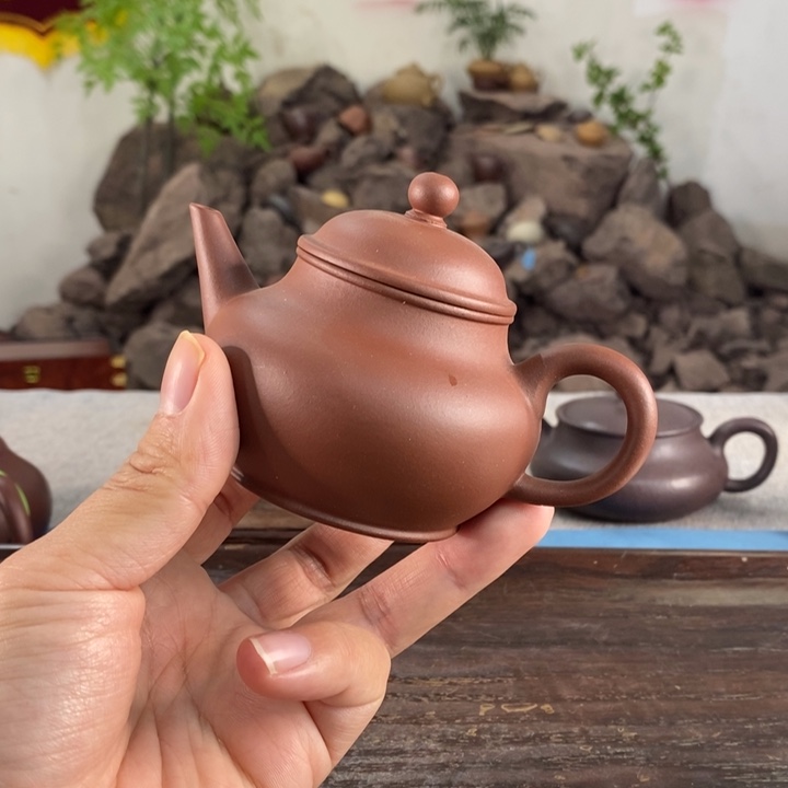 紫砂茶壶宜兴紫砂红皮龙180