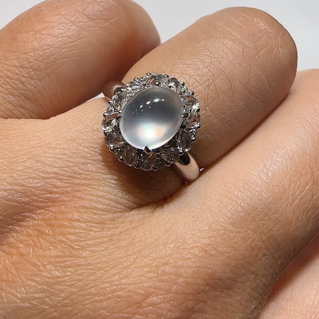 翡翠18K金镶嵌戒指戒指