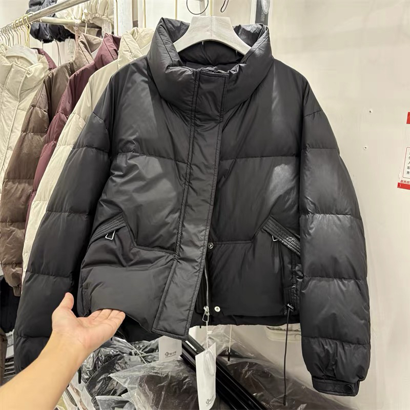 88005冬季韩版立领短款白鸭绒加厚小个子宽松显瘦百搭保暖
