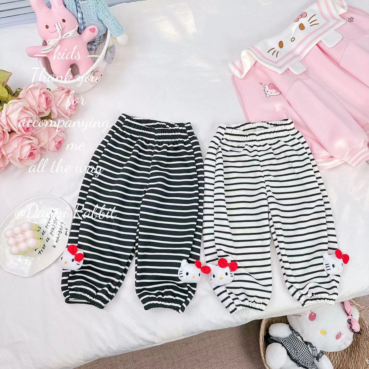 【Dannirabbit】*经典条纹+洋气百搭*女童休闲裤 D-A242