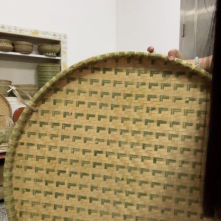 簸箕竹编工艺品收纳