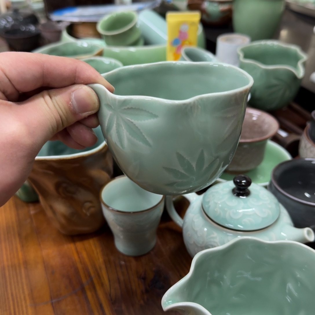 龙泉青瓷茶具微瑕63986