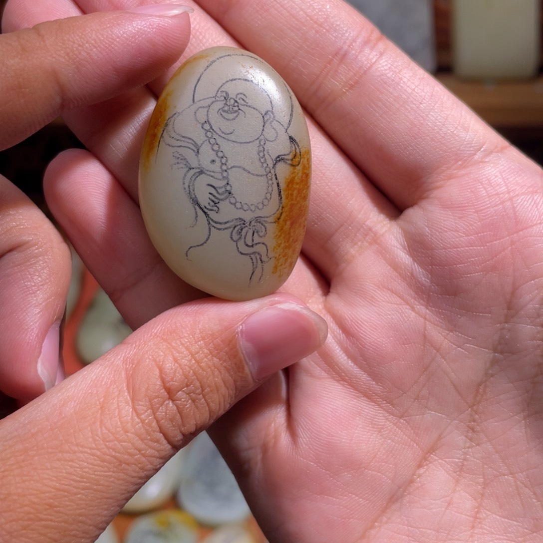 开***3定制和田玉未镶嵌吊坠