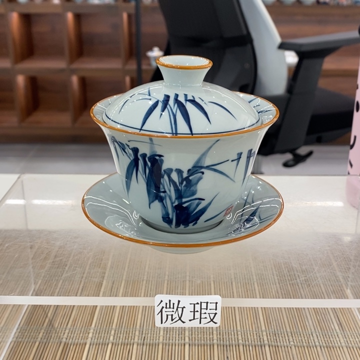 釉下老陶泥手工绘制