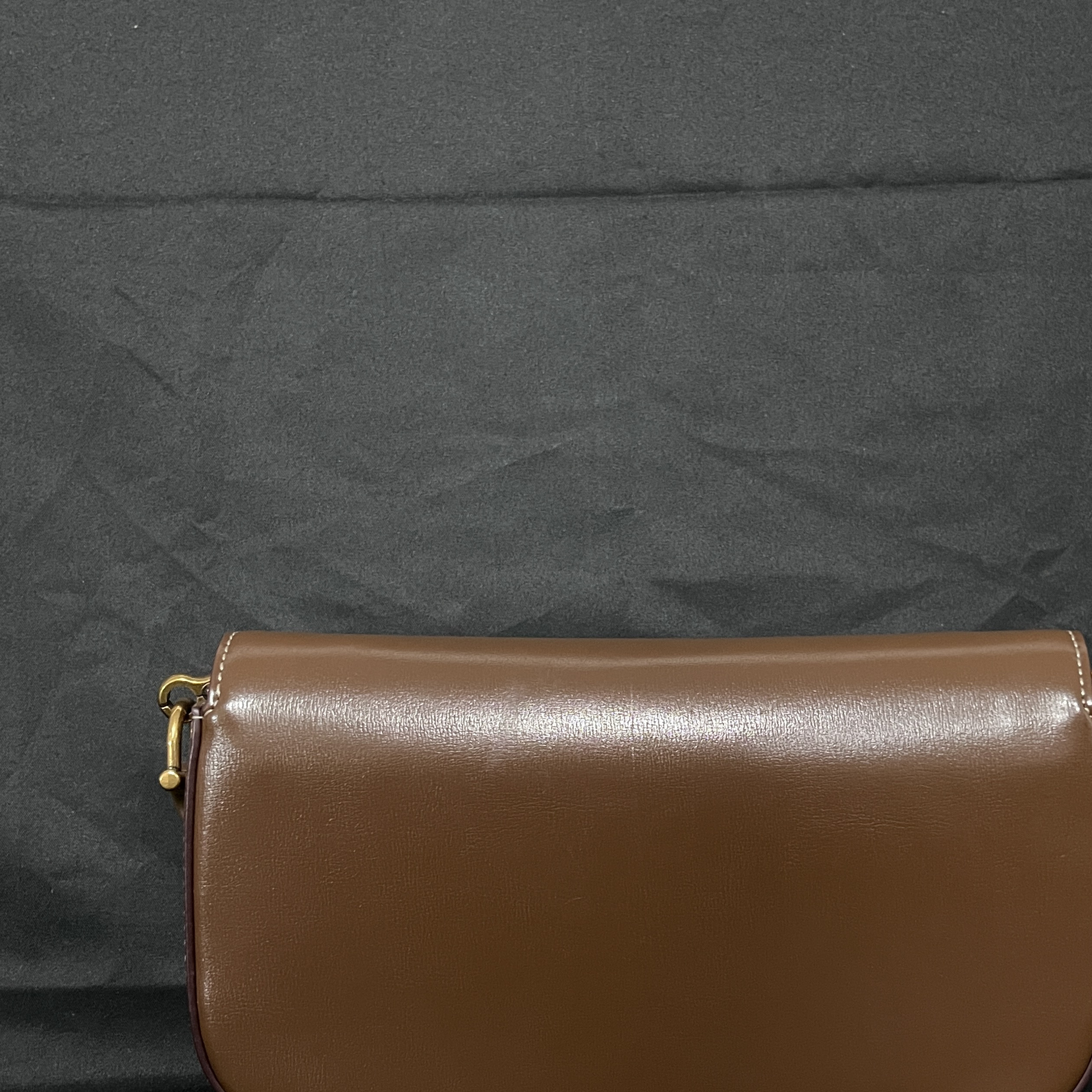 LQ-WITH-QUEEN真皮女包横棕色 0073