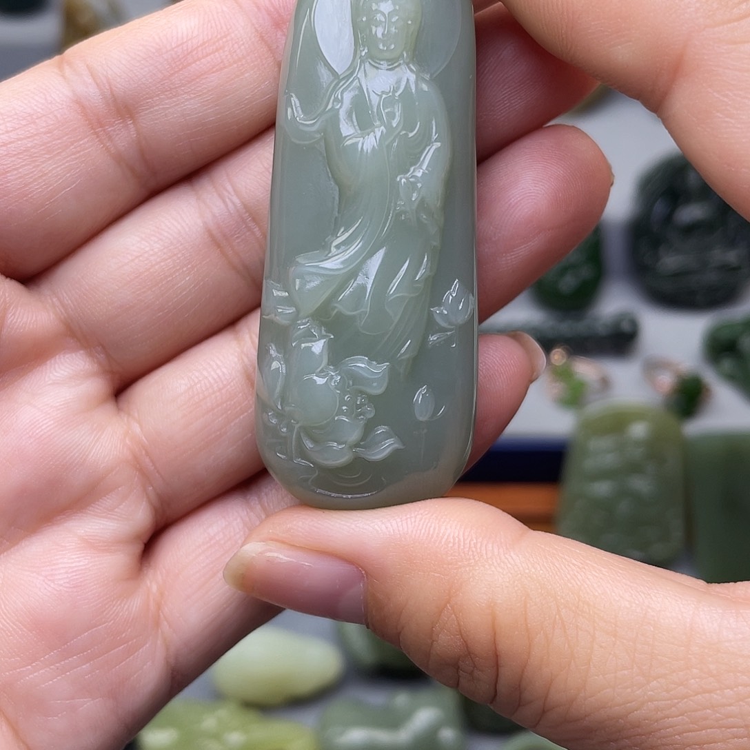 一***恒和田玉未镶嵌挂件