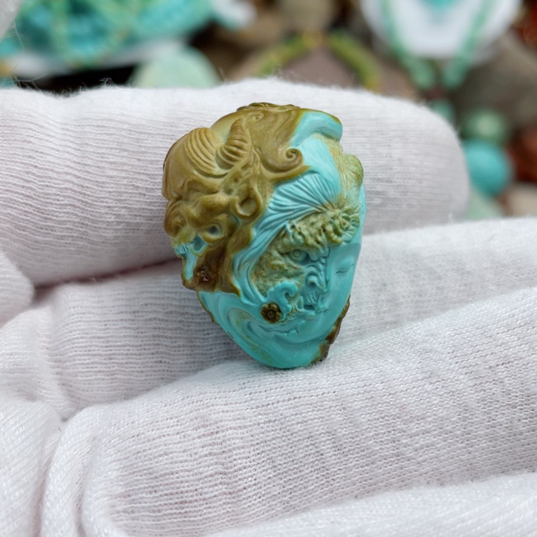 绿松石珠宝奇石未镶嵌