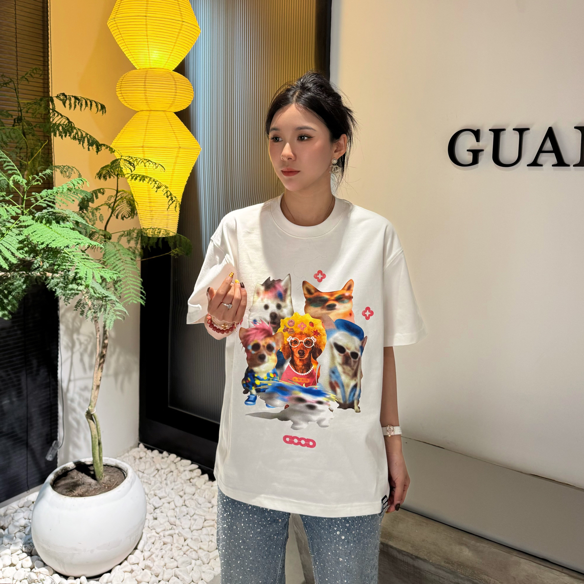 3752GOOD 2026SS闪粉汪汪队轻奢时尚感短袖 男女同款