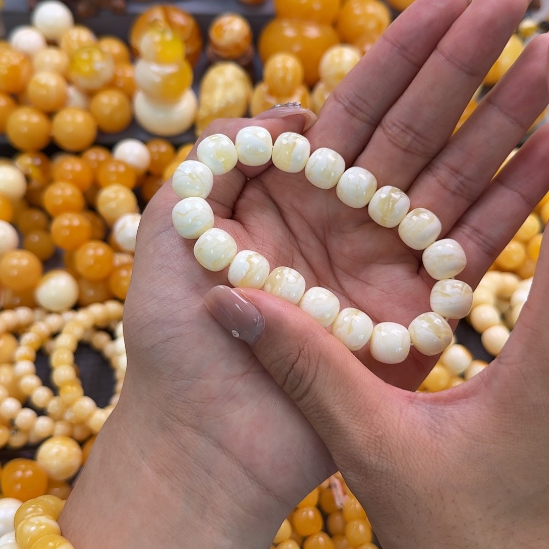 蜜蜡未镶嵌珠宝奇石同料13mm