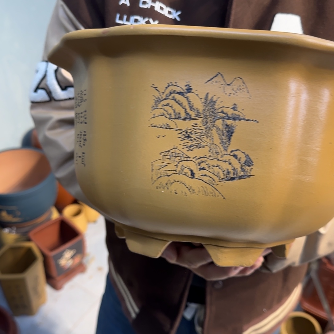 紫砂花盆口径27.15口径