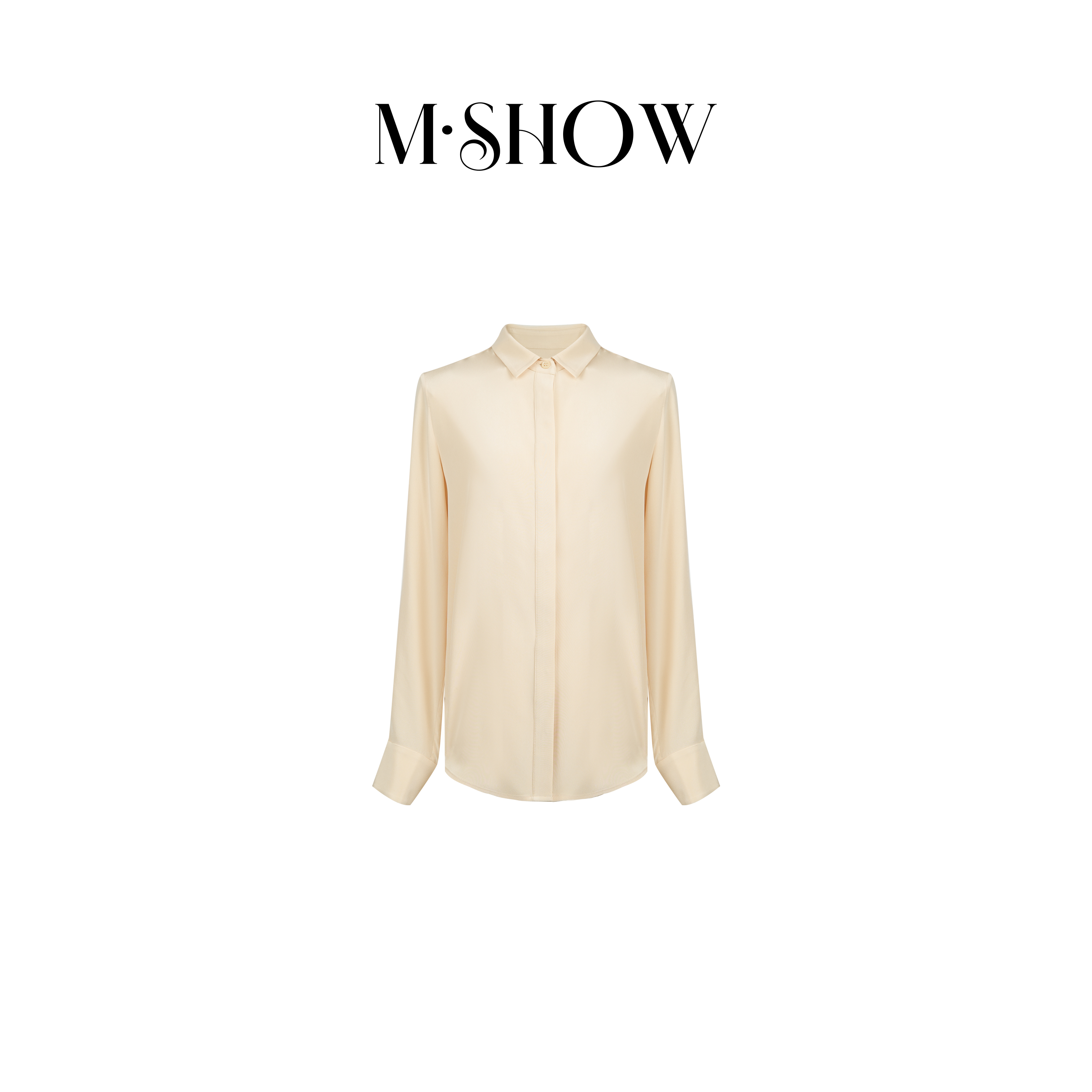 【重磅真丝】100%桑蚕丝23姆米重绉重磅砂洗女士真丝衬衫5522C