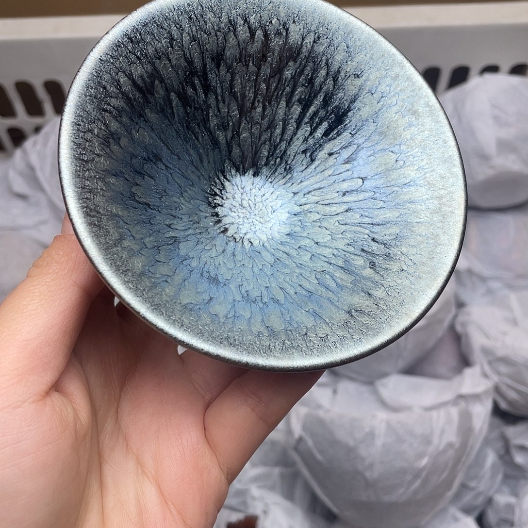 摆件斗笠百花主人杯