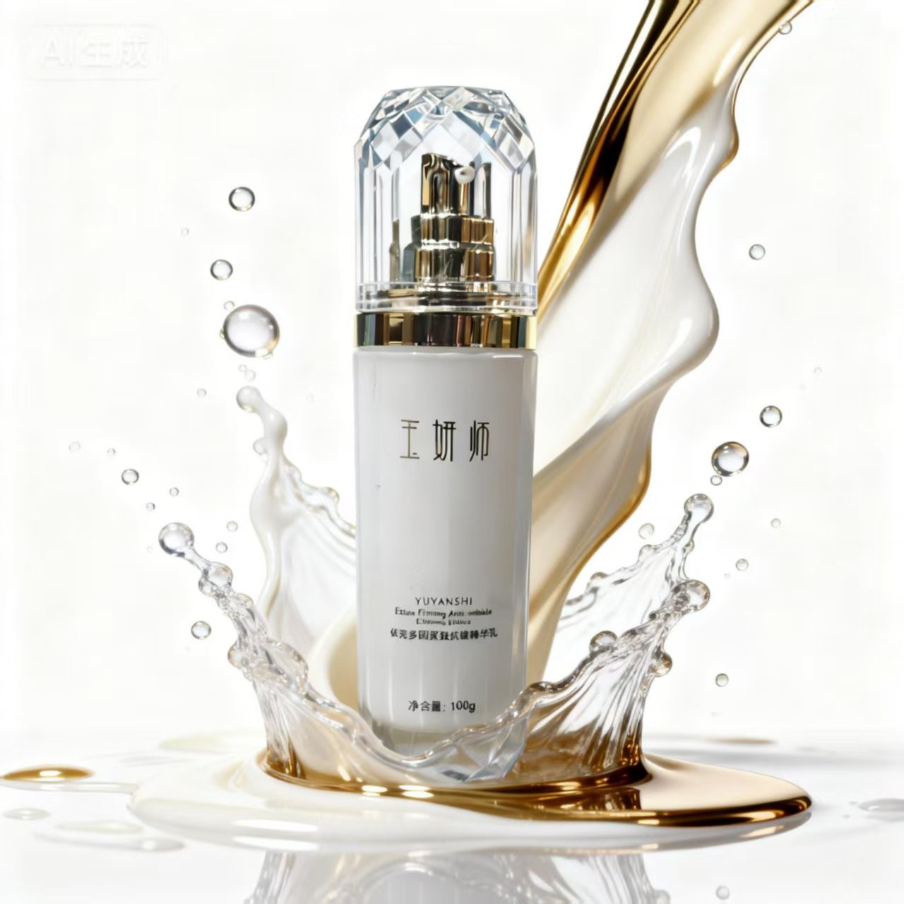 脸部护肤品【玉妍师】抗皱保湿精华乳紧致提亮改善暗沉水乳护肤新款