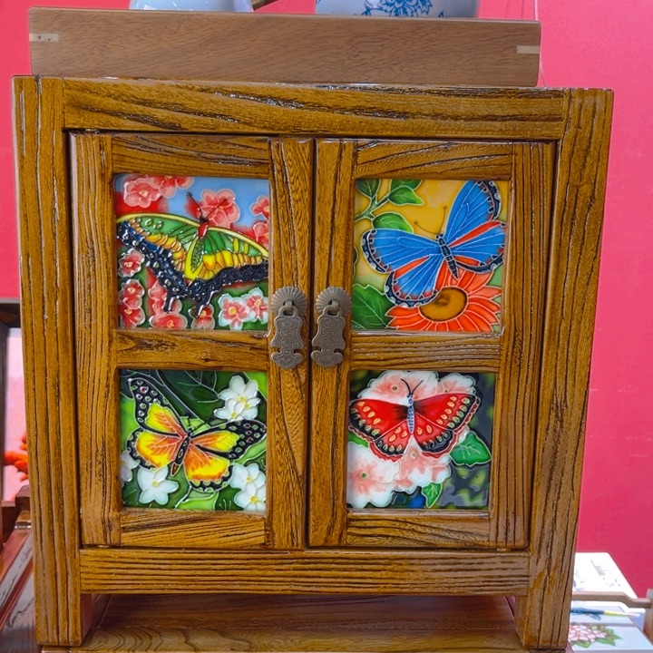 陶瓷瓷板画艺术作品经典矮柜