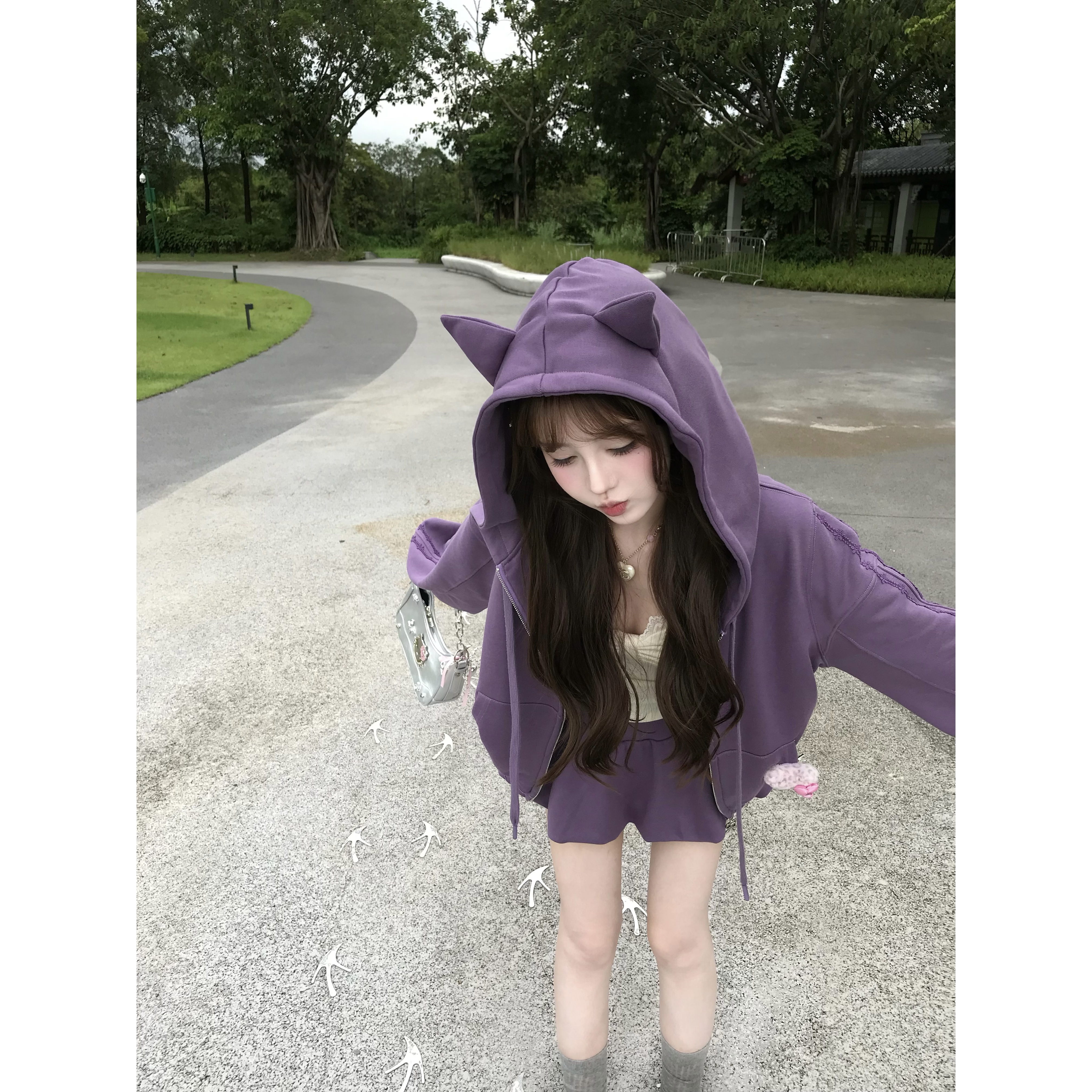 小恶魔 秋季甜美百搭显瘦小众外衣内搭半裙R66210-1H