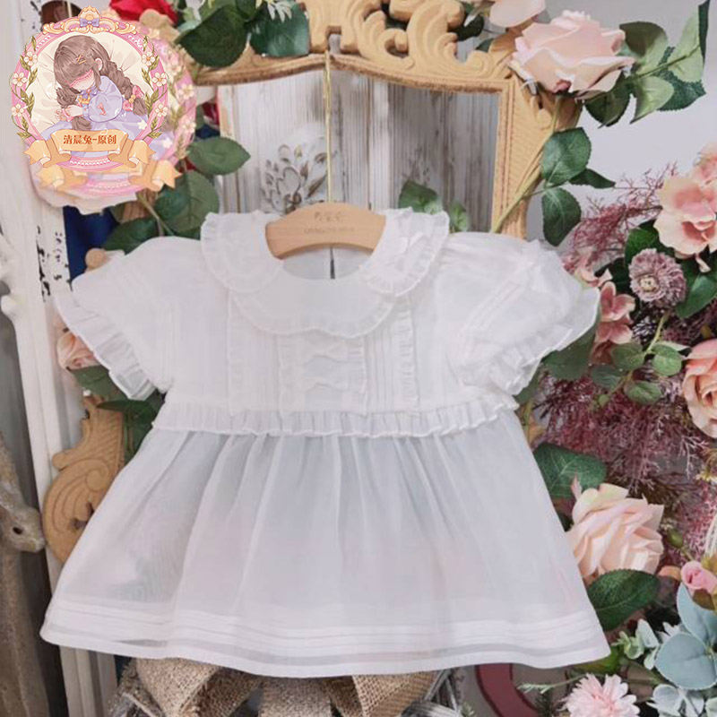 清晨兔原创设计女童糖纸纱版内搭
