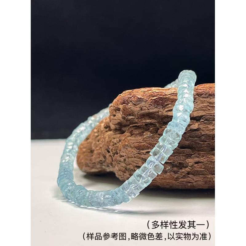 原矿海蓝宝钻切手链YSZB-7721（多样性发其一）