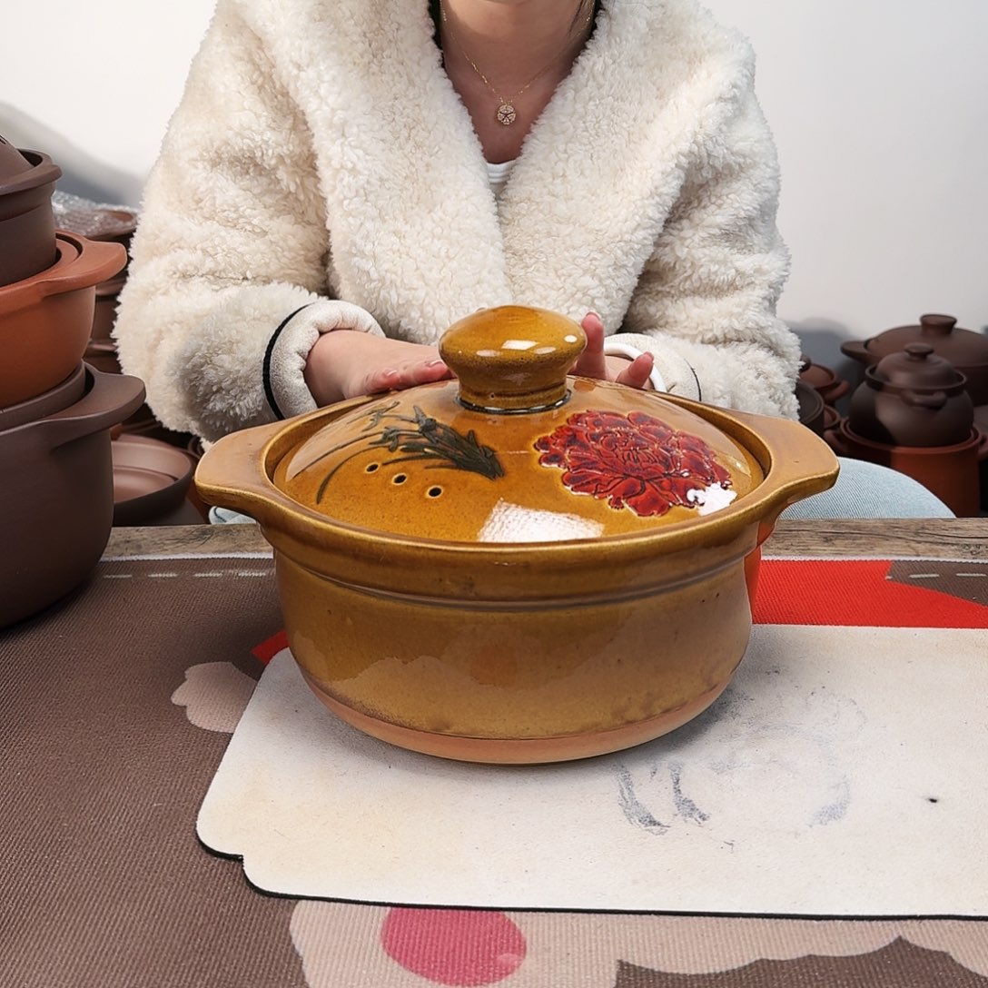 紫砂砂锅4升正品无暇