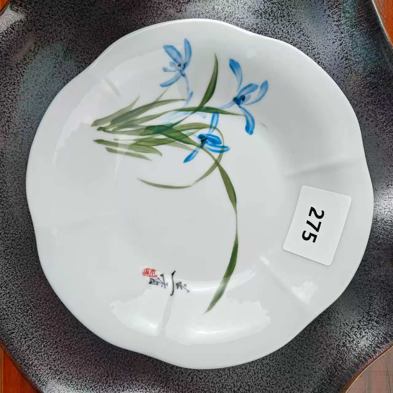 景德镇手绘（食品级）花朵盘家用275